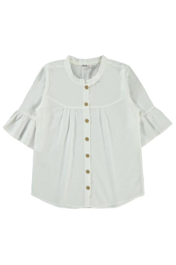 Valon Sleeve 10-13 Years Old Shirt - White 13-14 Years Old