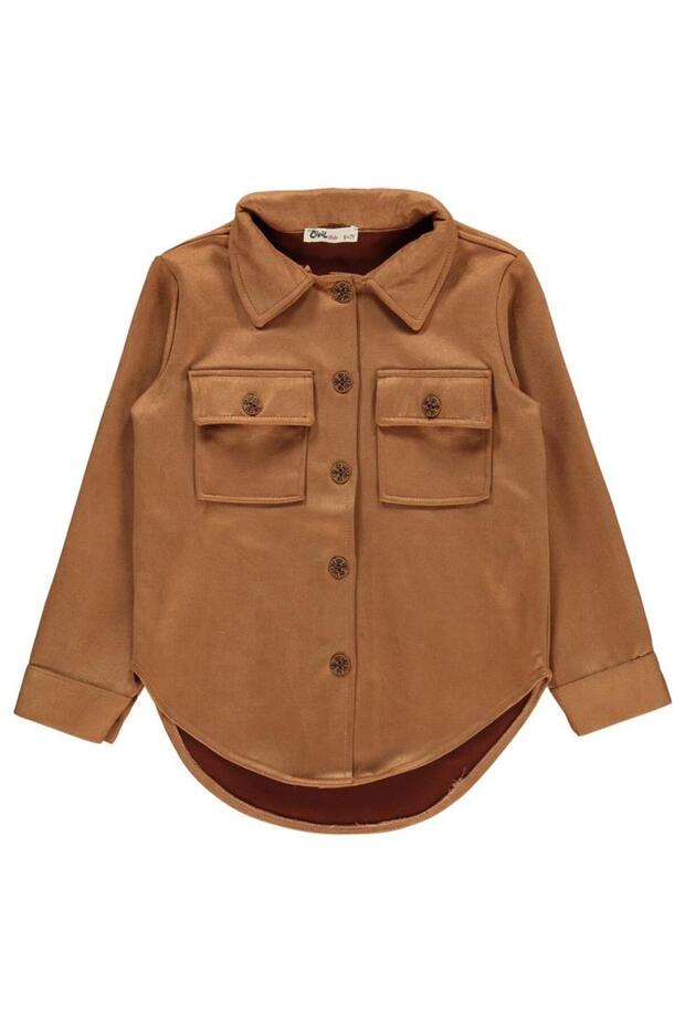 Large Pocket Shirt for 10-13 Years Old - Beige