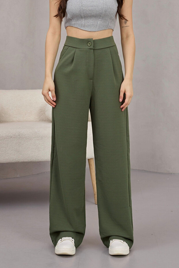 Women's Lycra Loose Wide Leg Palazzo Trousers