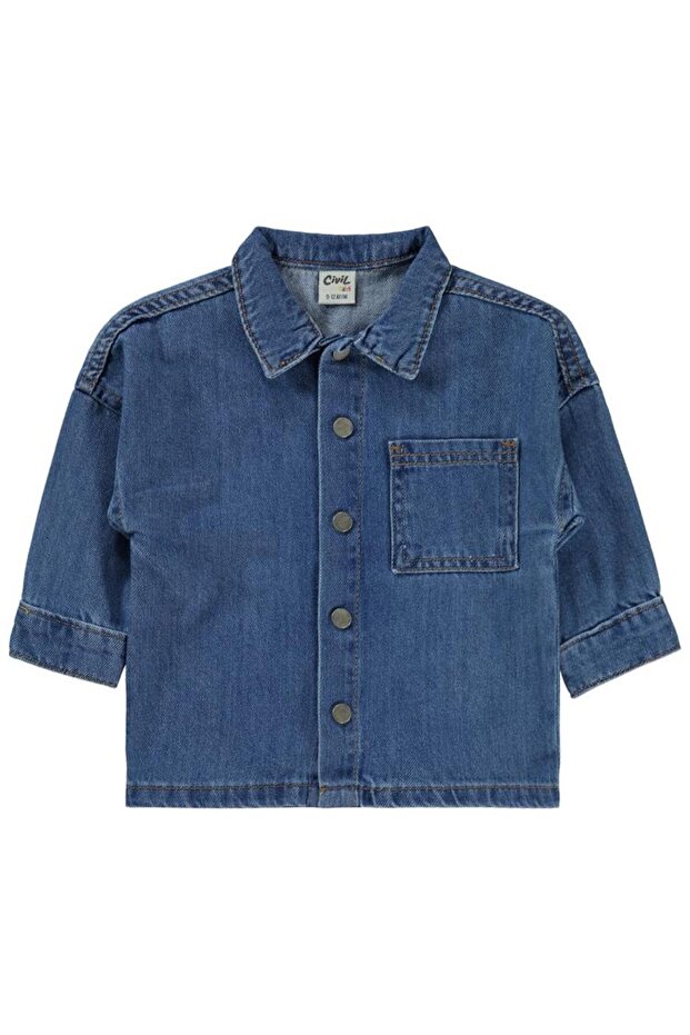 Basic 9-18 Months Shirt - Blue 12-18 Months