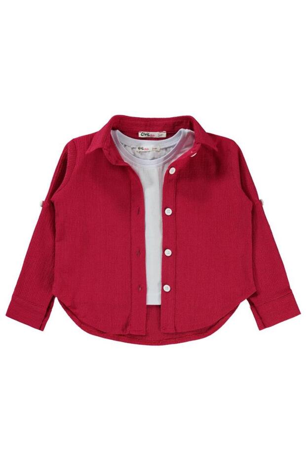 Bürümcük 2-5 Years Old Shirt - Fusya