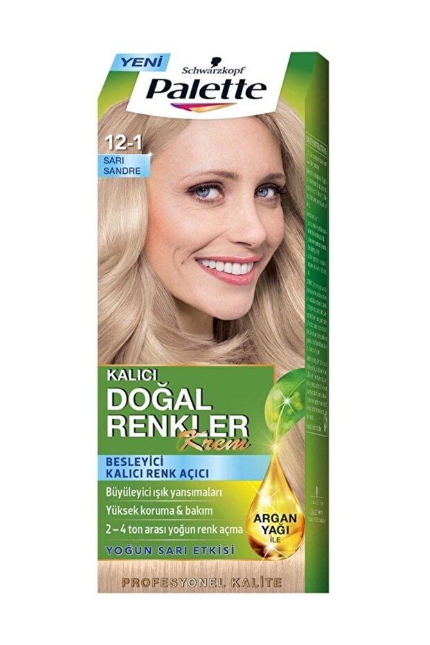 Kalıcı Doğal Renkler Saç Boyası 12-1 Küllü Buzul Sarısı - 2