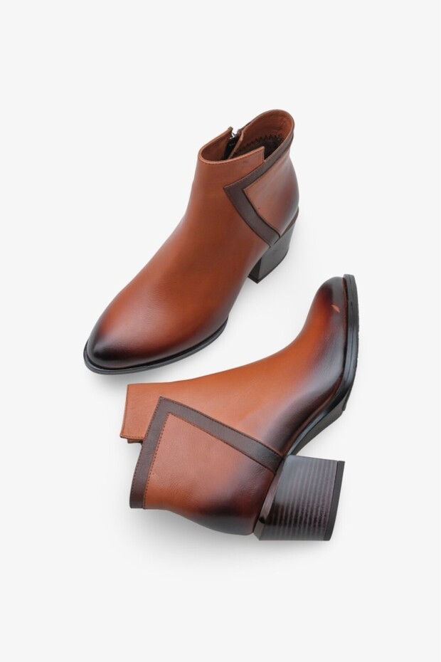 Raşel Kadın Topuklu Bot Taba - 5