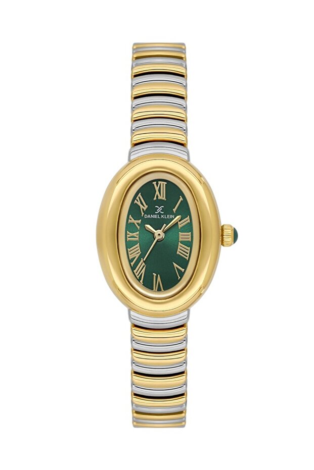 Dk.3.10056-4 Oval Dial Metal Band Metal Case 3 Atm Water Resistant Metal-Gold Color