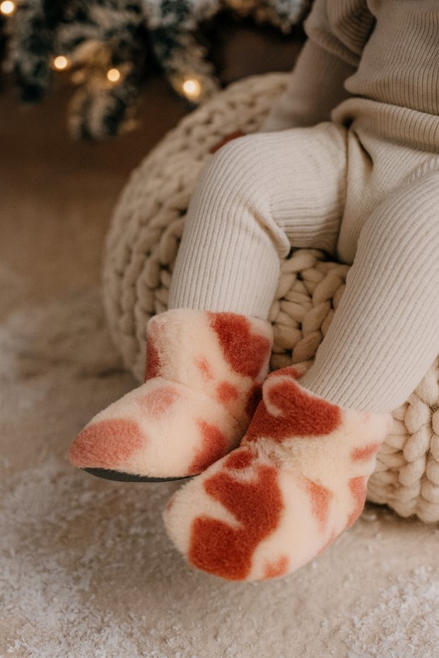 Children's and Baby Slippers, Winter Plush Boots, Soft, Warm, Non-Slip Sole Indoor Booties, Home Boots
