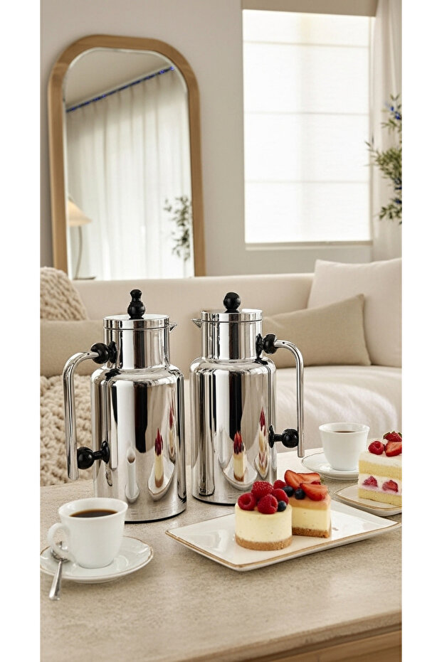 طقم ترامس شاي وقهوة . - 4