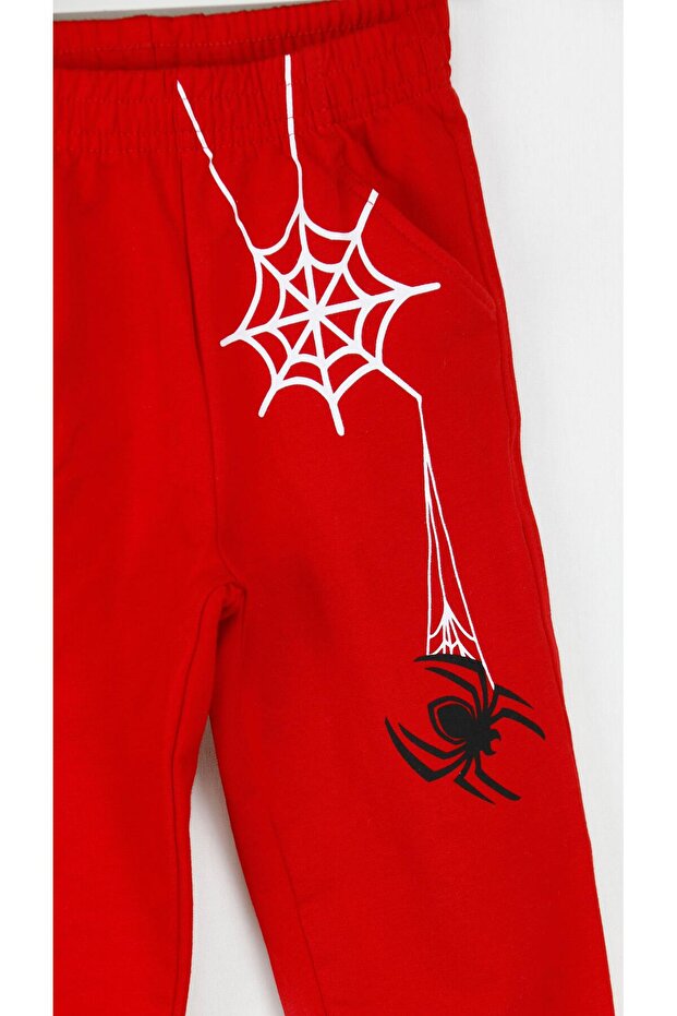 Örümcek Adam Detaylı Kapüşonlu 2'Li Erkek Çocuk Takım - 7