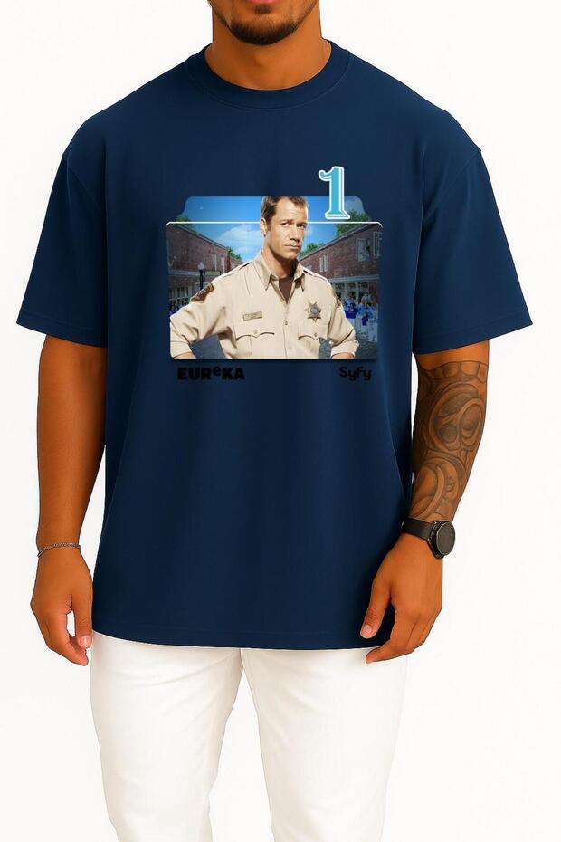 Oversize Eureka Series and Season Folder Icons, Eureka Chest Design Unisex T-Shirt