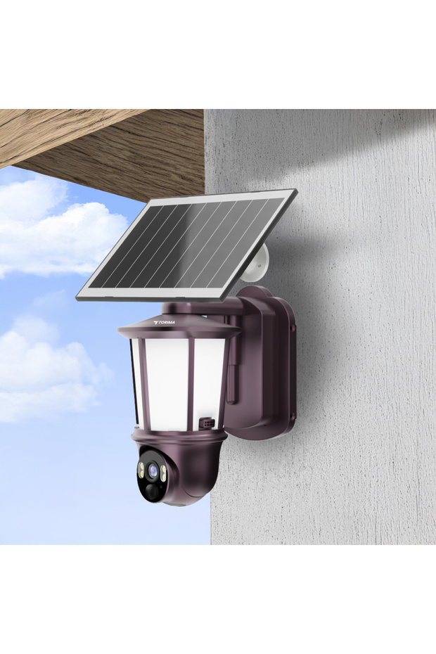 كاميرا مراقبة منزلية TRM-CMR29 بنية اللون مزودة بإضاءة - 3