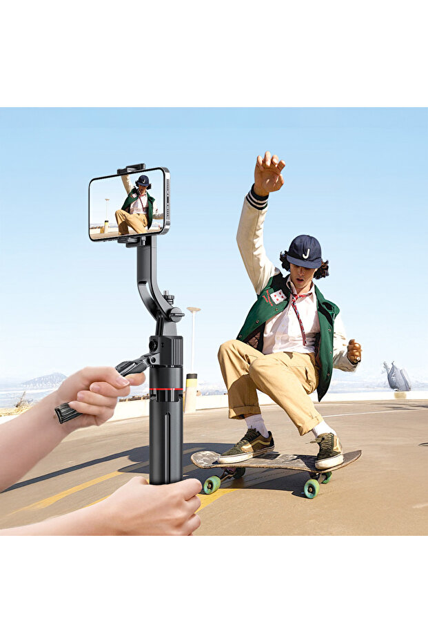 حامل ثلاثي القوائم أسود TT07 - حامل قابل للتعديل للكاميرا والهاتف الذكي - 3