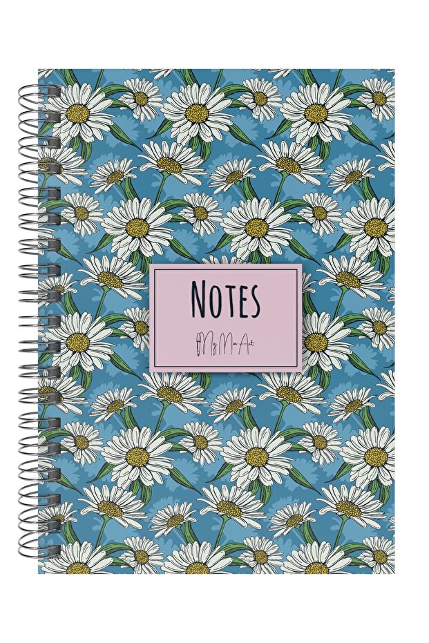 Daisy-Big Spiral Notebook with Hard Cover, 17X24 cm