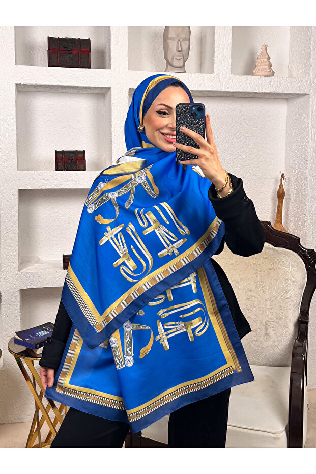 شال ناعم من القطن بنمط H