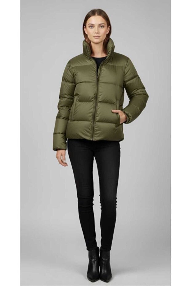 Inflatable Coat Waterproof Silicone Fiber Filling Coat