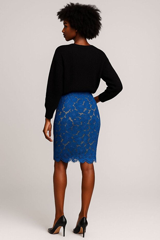 Fustă mini dantelă - 2