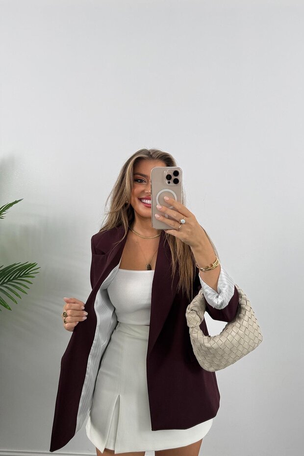 Kadın Kolu Katlamalı Ceket - 4