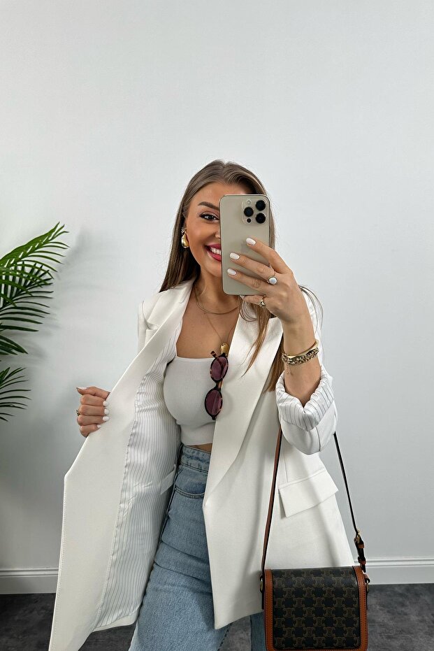 Kadın Kolu Katlamalı Ceket - 2