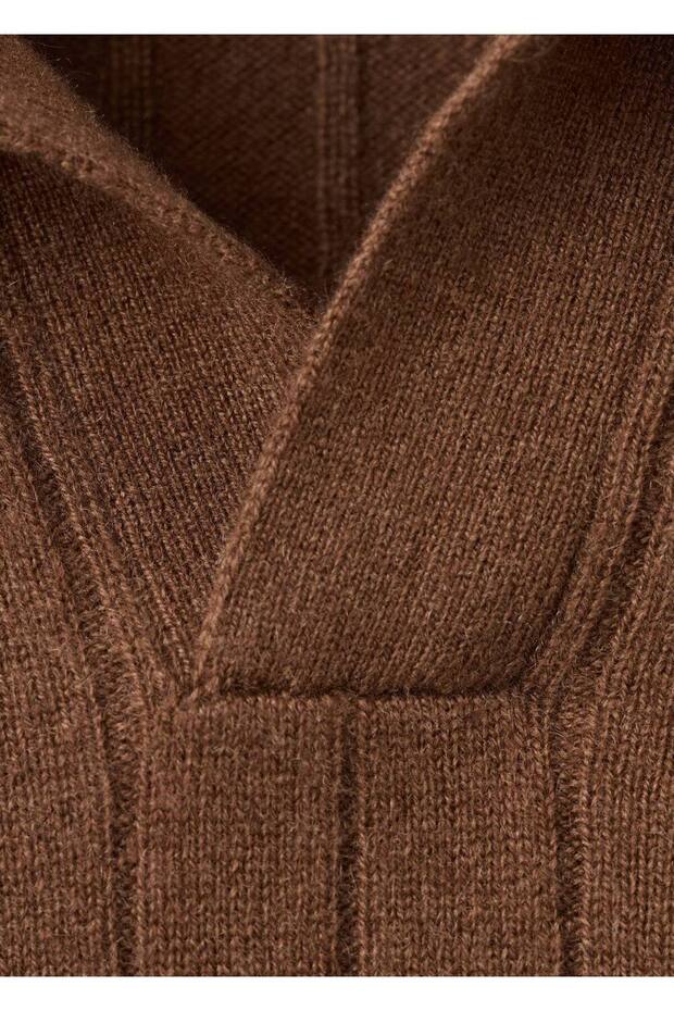 %100 kaşmir polo kazak - 8