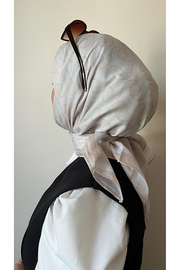 Spiral Patterned Stone Soft Scarf - 4