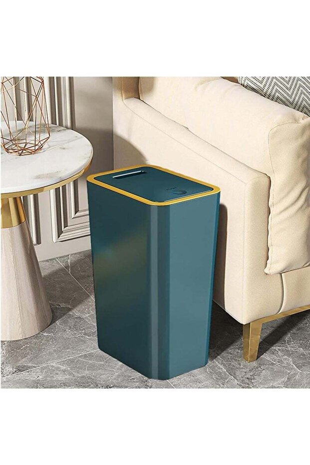 Trash Can with Lid, Garbage Can, Trash Can with Lid, Multipurpose Trash Bin with Lid, Waste Basket - 2