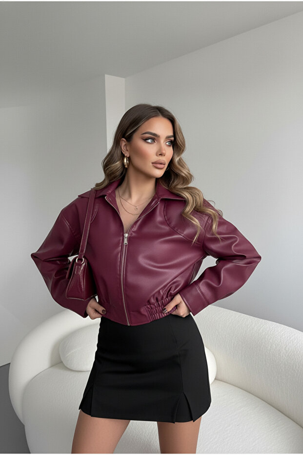 سترة بومبر جلدية - 2