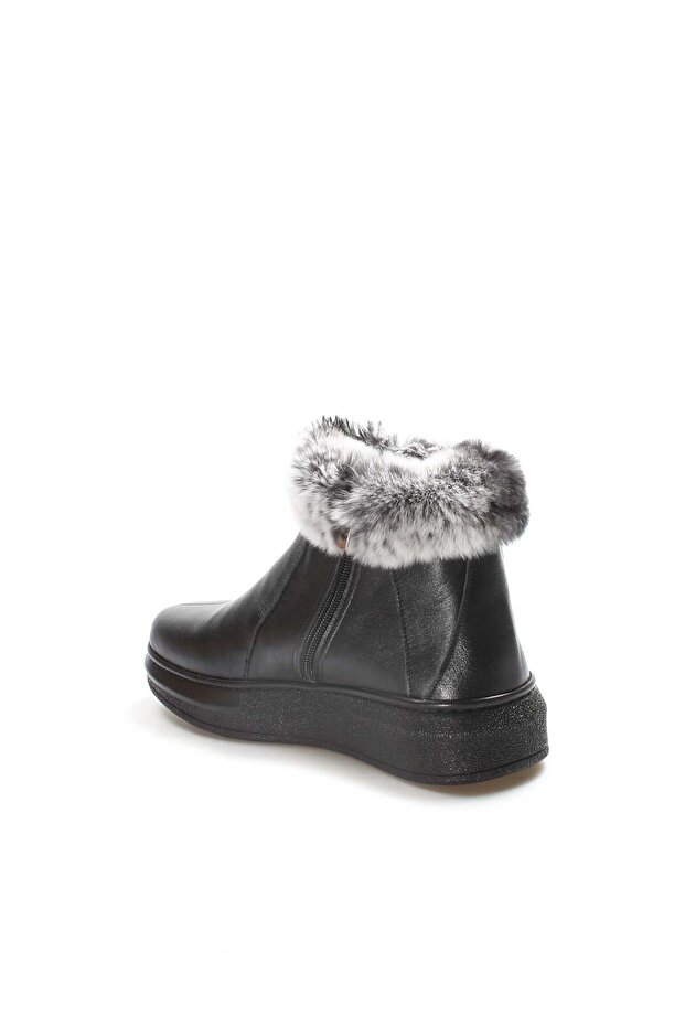 Hakiki Deri Kürklü Kadın Spor Bot 733KZA0023 - 4