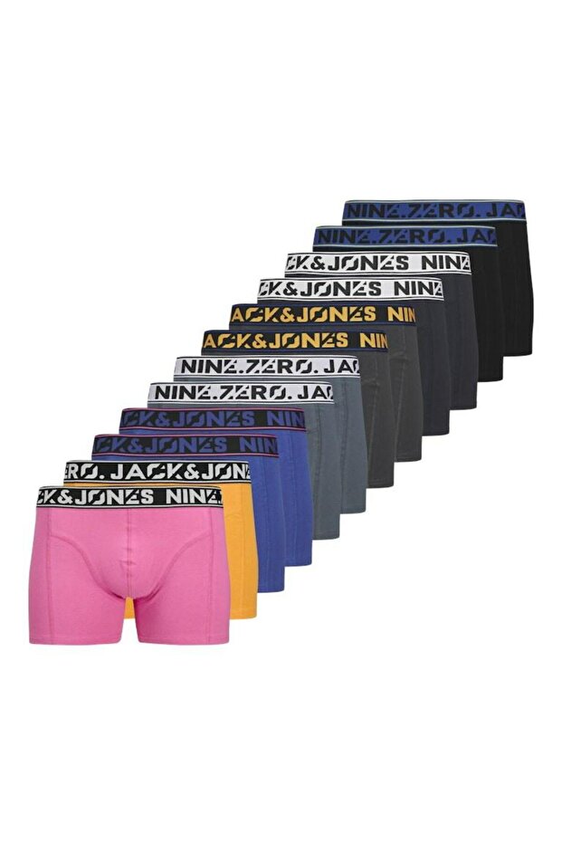 Jack Jones Jacnıne Zero Solıd Trunks 12 Pack Ln Boxer 12277575 - 1