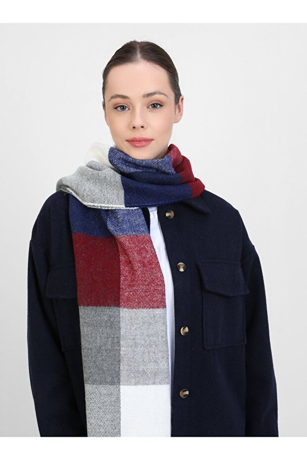 kaşkol-bordo - bleumarin - - 2