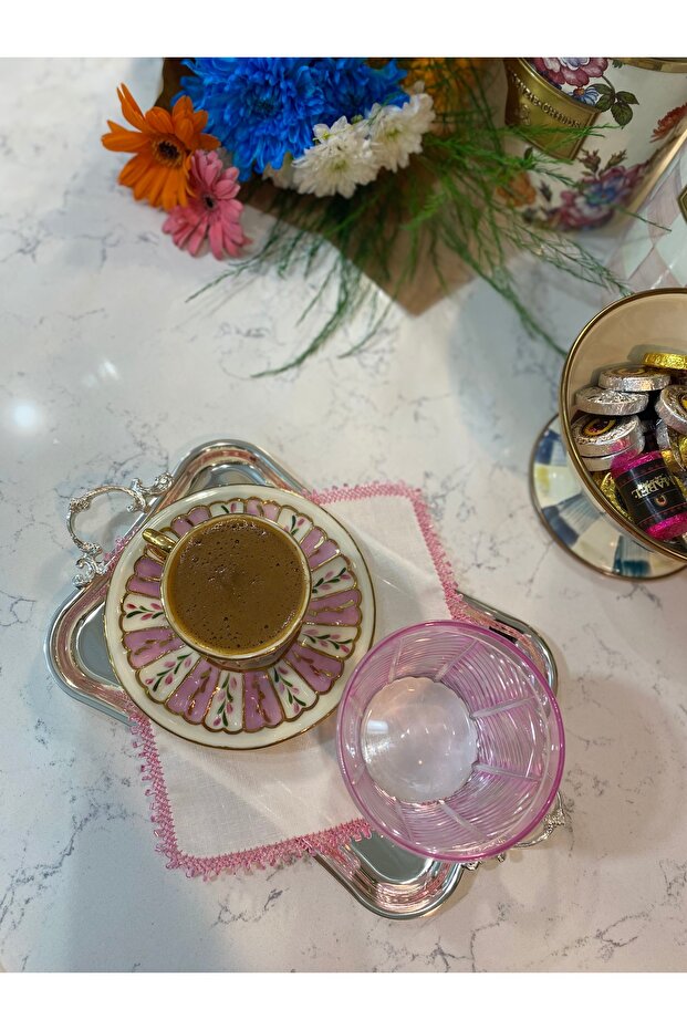 Su yolu pembe peçete - 3