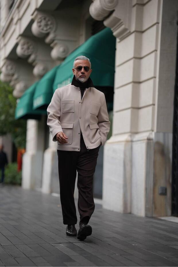 KADİFE YAKA DÖRT CEP MONT - 2