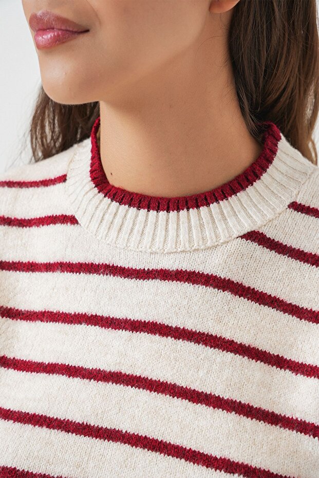 BDART Çizgili Triko Yelek - 5