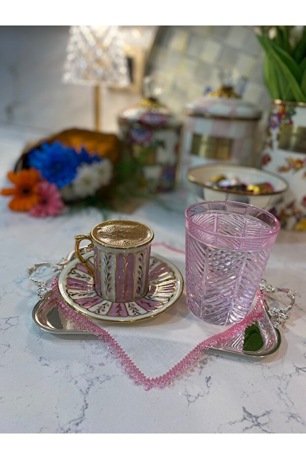 Su yolu pembe peçete - 2