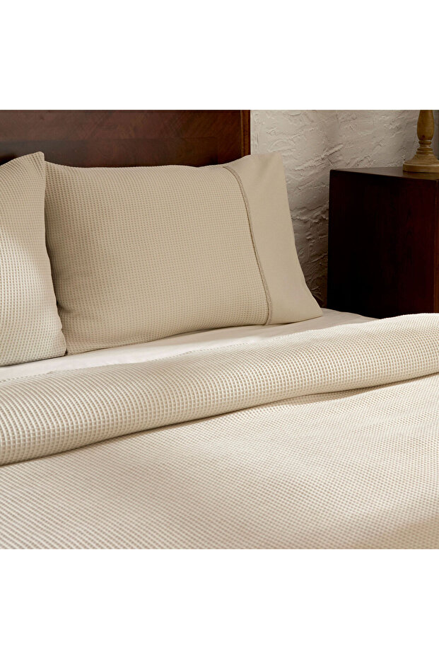 Elaris Çift Kişilik Yatak Örtüsü Seti Gri - 3