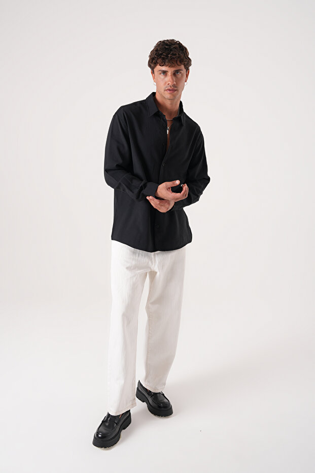 Regular Fit Essential Gömlek - 1