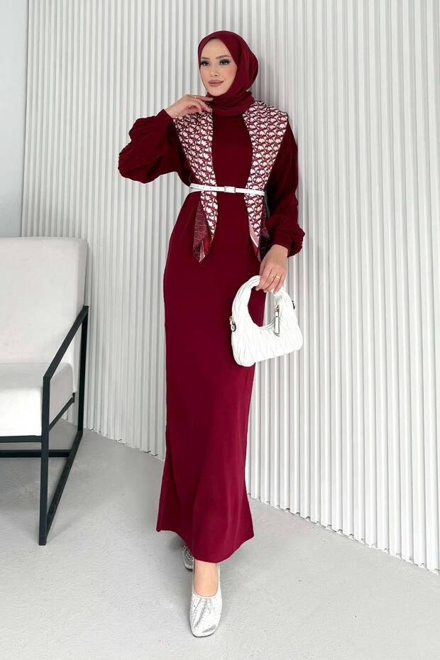 Basic Triko Elbise 70-2421 - 4