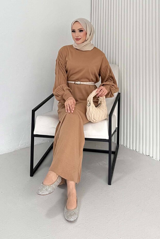 Basic Triko Elbise 70-2421 - 6