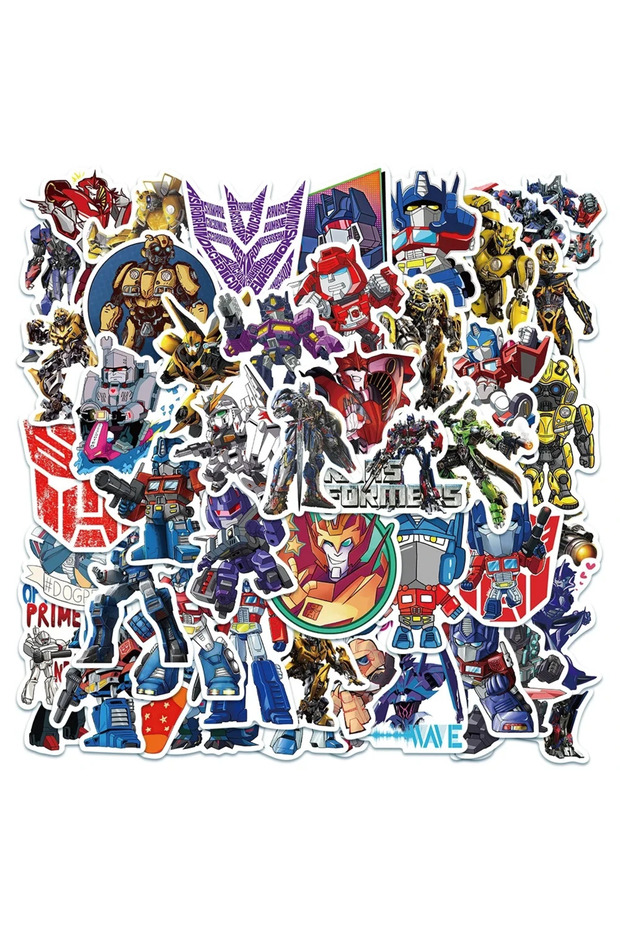 50PCS Transformers 50Pcs Autobot Transformers Stickers for Laptop Motorcycle Car Skateboard Luggage