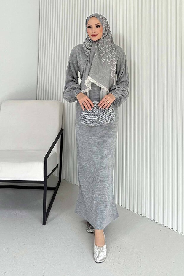 Basic Triko Elbise 70-2421 - 1