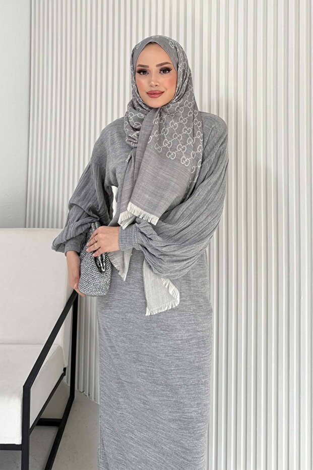 Basic Triko Elbise 70-2421 - 7