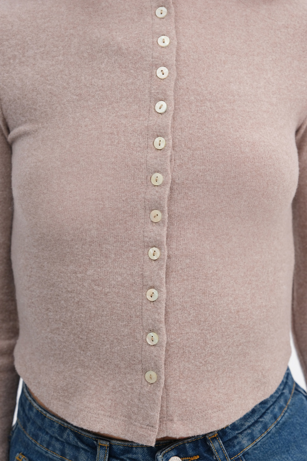 Düğmeli Triko Hırka H12548 - 3