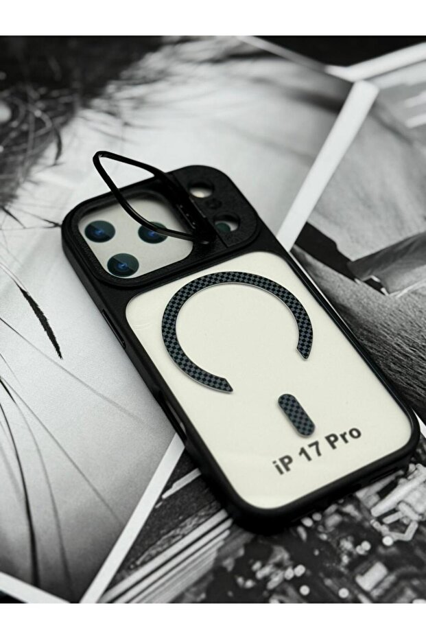 Magnetic Shockproof Case for iPhone 17 Pro Max with Camera Lens Protector & Kickstand Ring – MagSafe