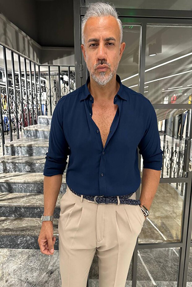 GİZLİ DÜĞMELİ GÖMLEK - 2