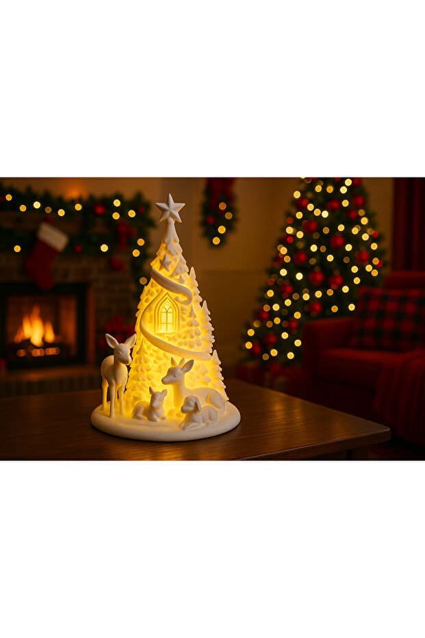 Yılbaşı Temalı Tealight Mumluk (19cm) - 1