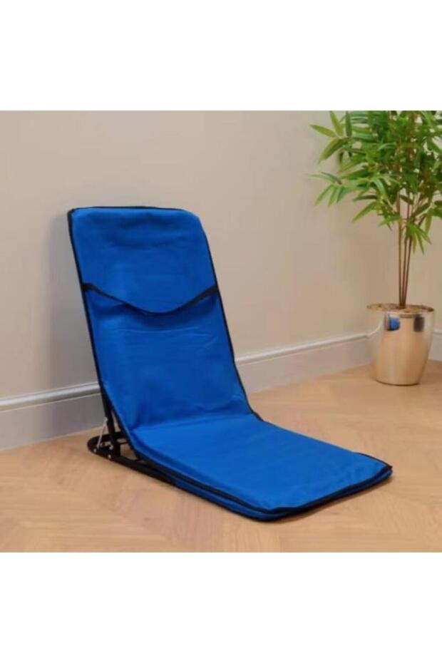 كرسي أرضي عربي تقليدي قابل للطي بمسند ظهر قابل للتعديل، مريح وخفيف مثالي للرحلات والتخييم والنزهات - 1