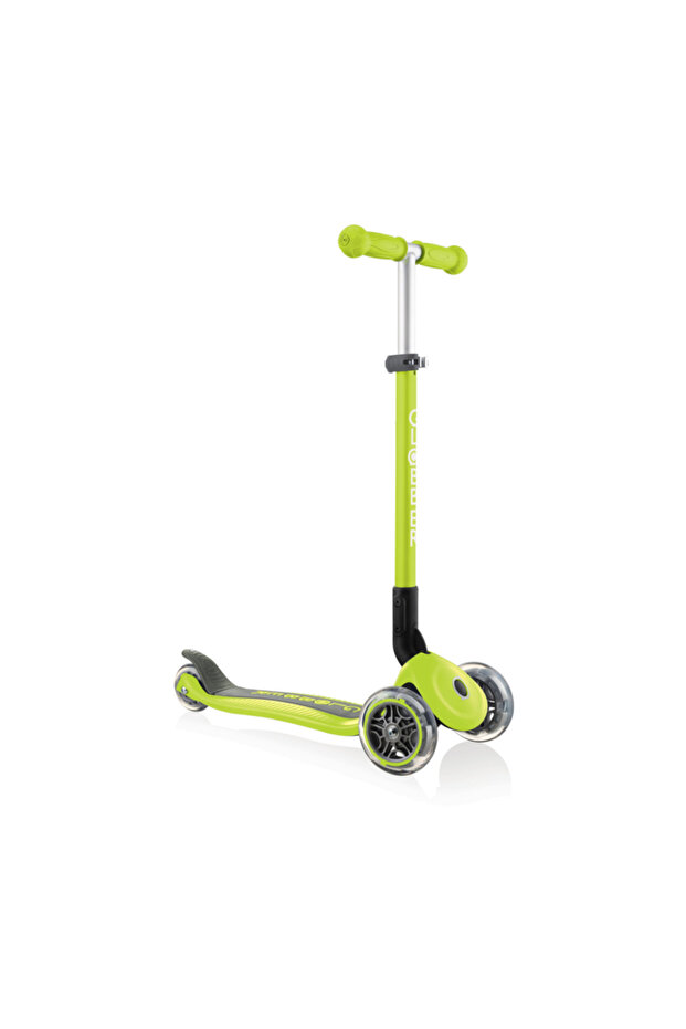 PRIMO FOLDABLE: 3-wheel foldable scooter for kids (aged 3-7) - LIME GREEN
