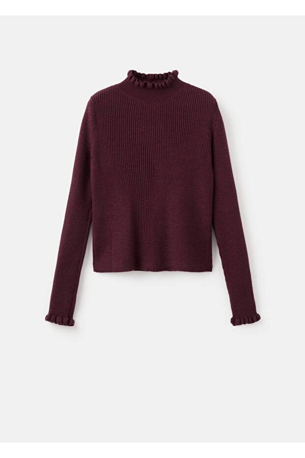 Pullover mit gewellten Kanten - 3