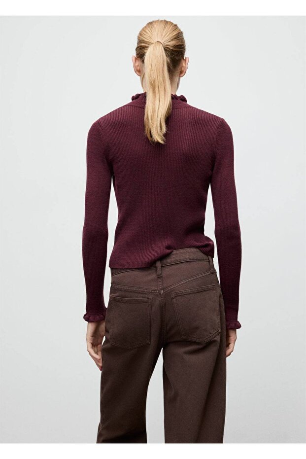Pullover mit gewellten Kanten - 4