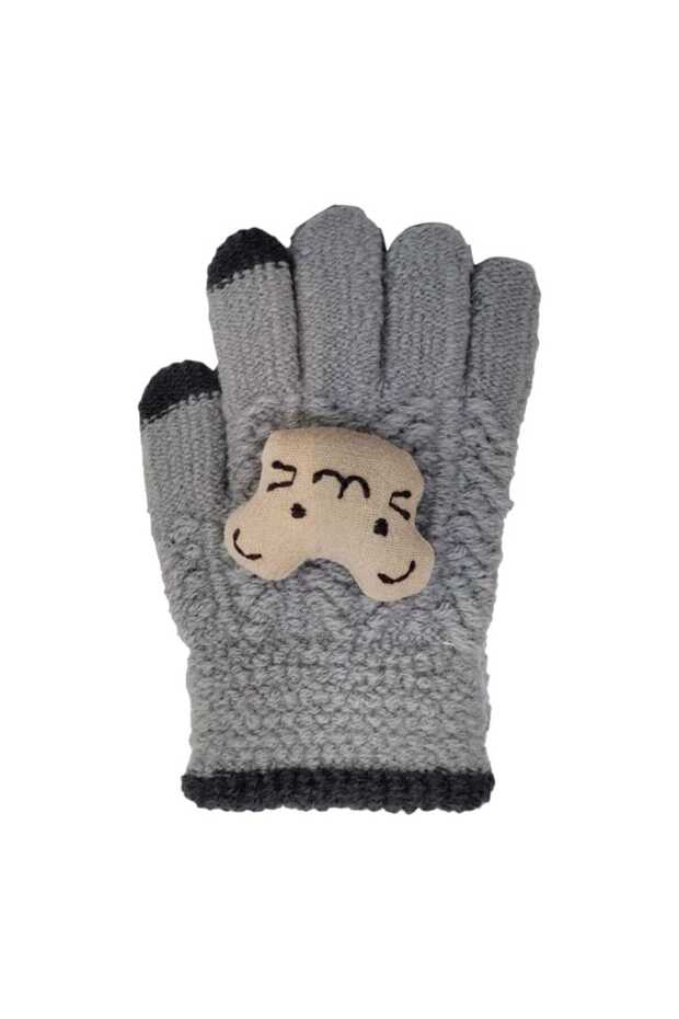 Kitti 3-6Yaş Erkek Çocuk Örme Eldiven - 1
