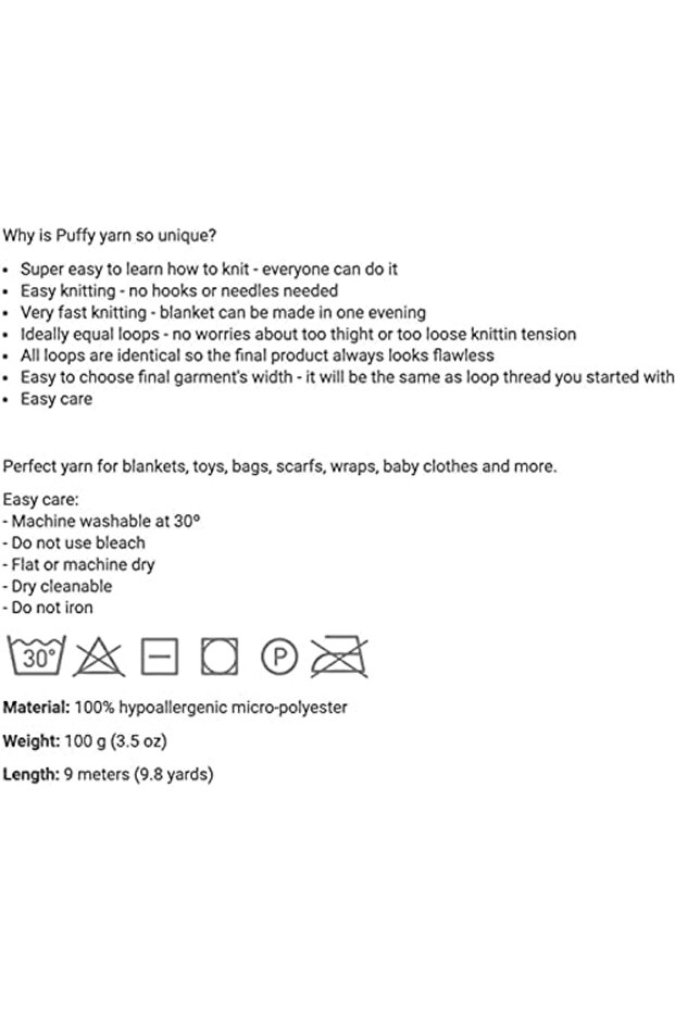 Soft and fluffy large wool yarn set (3 count, 300g, 30 yards, 100% micro polyester) - 2