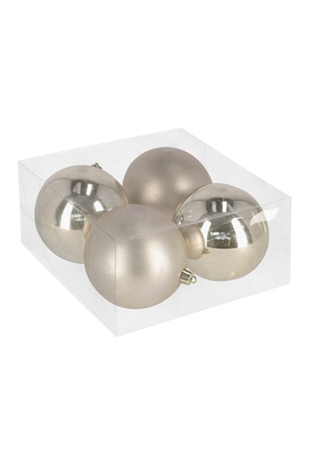 Set de 4 globuri bej D100 - 1
