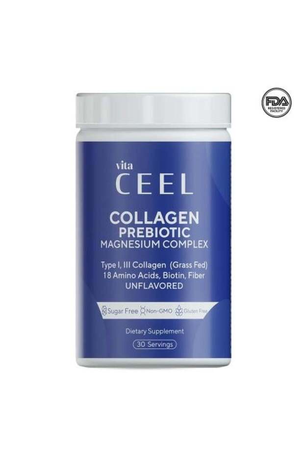 Collagen , Prebiotic & Magnesium Complex 150gm مركب الكولاجين بودر , البروبايوتيك والمغنيسيوم